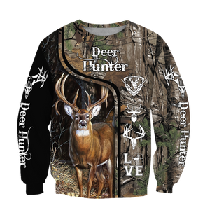 3D All Over Printed Deer Hunting Hoodie AM082015