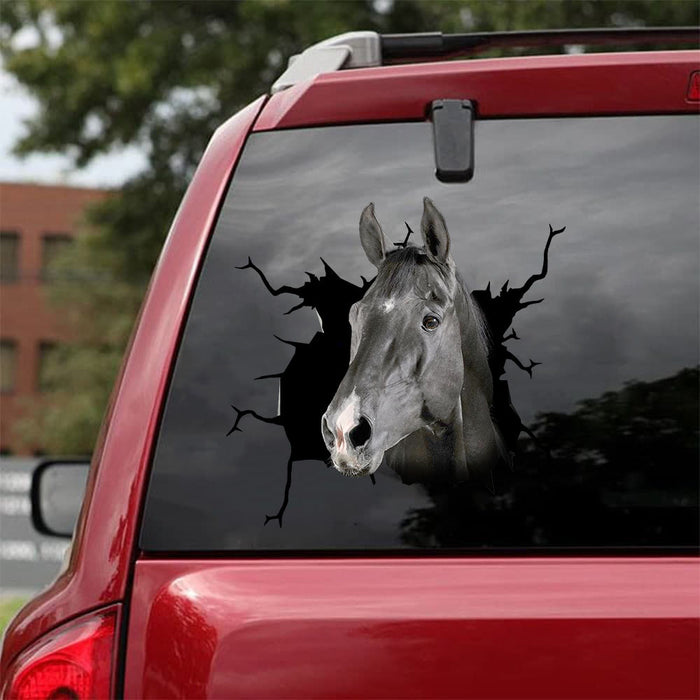 [da0249-snf-tnt]-american-quarter-horse-crack-car-sticker