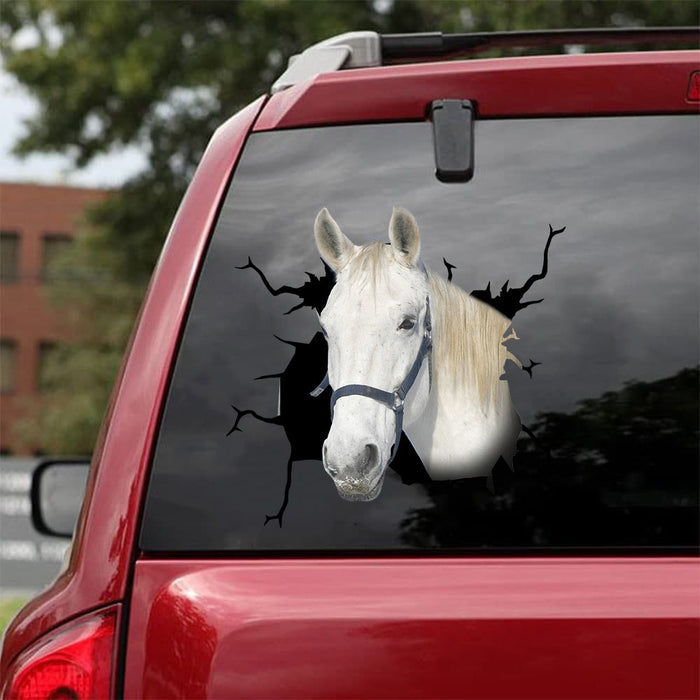 [da0248-snf-tnt]-american-quarter-horse-crack-car-sticker