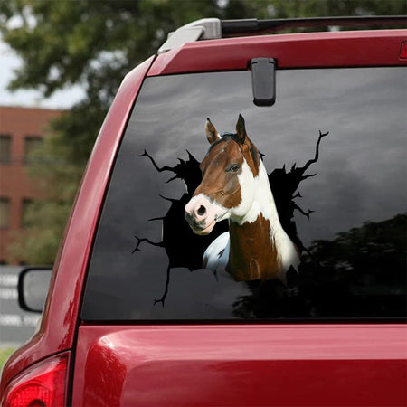 [da0258-snf-tnt]-paint-horse-crack-car-sticker