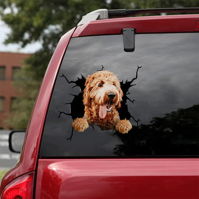 [da0963-snf-tnt]-goldendoodle-crack-car-sticker-dogs-lover