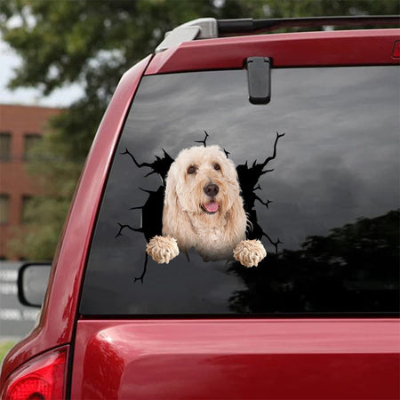 [da0966-snf-tnt]-goldendoodle-crack-car-sticker-dogs-lover