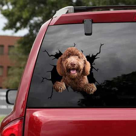 [da1013-snf-tnt]-labradoodle-crack-car-sticker-dogs-lover