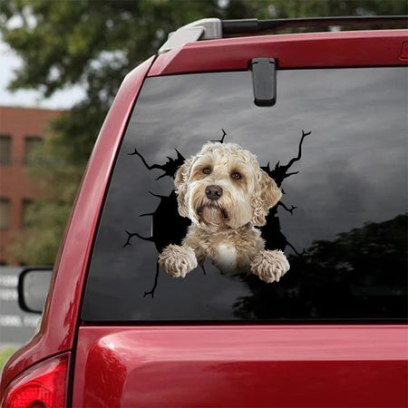 [da1016-snf-tnt]-labradoodle-crack-car-sticker-dogs-lover