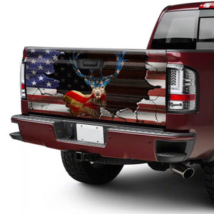 Deer Graphic American truck Tailgate Decal Sticker Wrap Tailgate Wrap Decals For Trucks