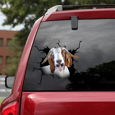 [da1068-snf-ptd]-boer-goat-canada-crack-car-sticker-dogs-lover