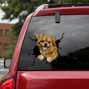 [th0282-snf-tpa]-tibetan-crack-car-sticker-dogs-lover