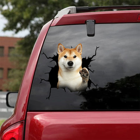 [da1007-snf-tnt]-akita-crack-car-sticker-dogs-lover