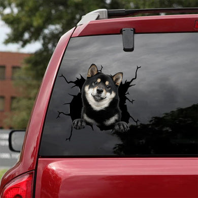 [da0997--snf-tnt]-shiba-inu-crack-car-sticker-dogs-lover