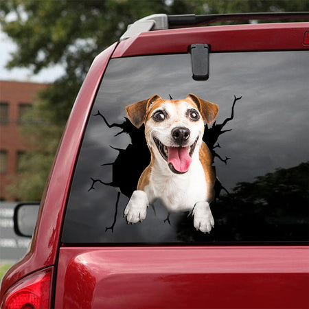 [ld0341-snf-lad]-jack-russell-terrier-crack-car-sticker-dogs-lover