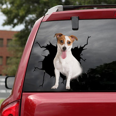 [ld0342-snf-lad]-jack-russell-terrier-crack-car-sticker-dogs-lover
