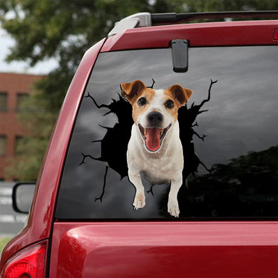 [ld0344-snf-lad]-jack-russell-terrier-crack-car-sticker-dogs-lover