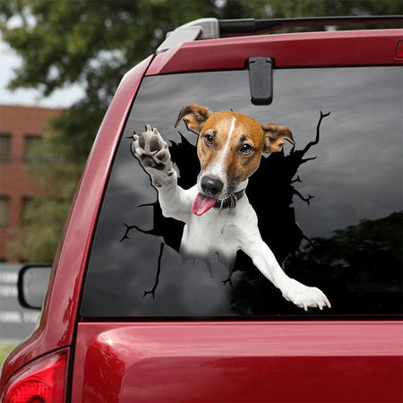 [ld0347-snf-lad]-jack-russell-terrier-crack-car-sticker-dogs-lover