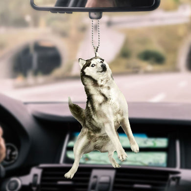 husky-ornament-decorate-car