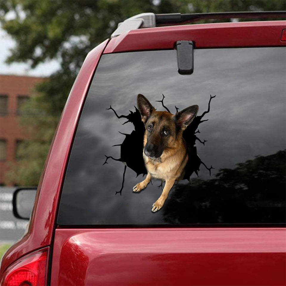 [ld1180-snf-lad]-german-shepherd-crack-car-sticker-dogs-lover
