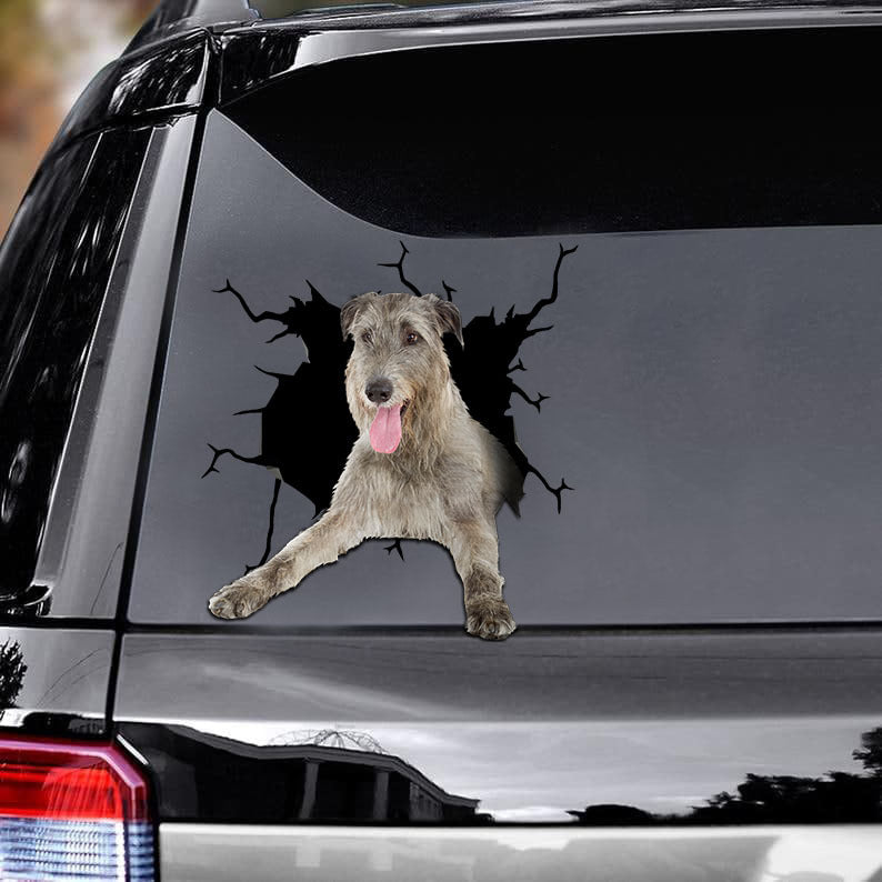 [ld1241-snf-lad]-irish-wolfhounds-crack-car-sticker-dogs-lover