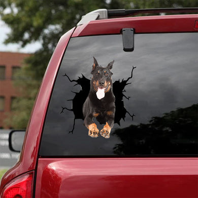 [da1080-snf-lad]-beauceron-crack-car-sticker-dogs-lover