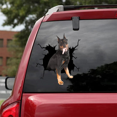 [da1081-snf-lad]-beauceron-crack-car-sticker-dogs-lover