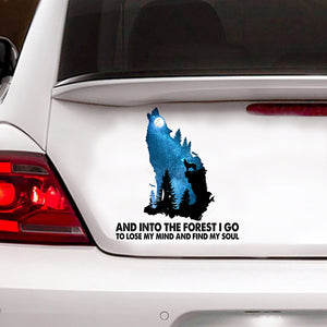 [sk0561-snf-tnt]-wolf-camping-car-sticker-animals-lover