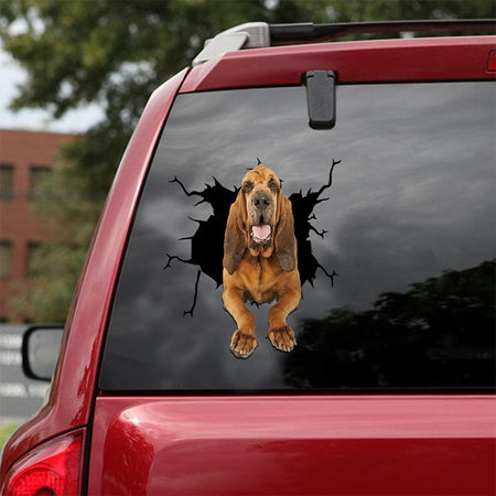 [ld1115-snf-lad]-bloodhound-crack-car-sticker-dogs-lover