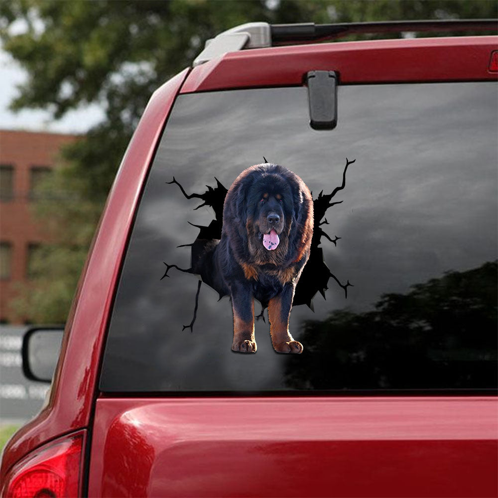 [ld1144-snf-lad]-tibetan-mastiff-crack-car-sticker-dogs-lover