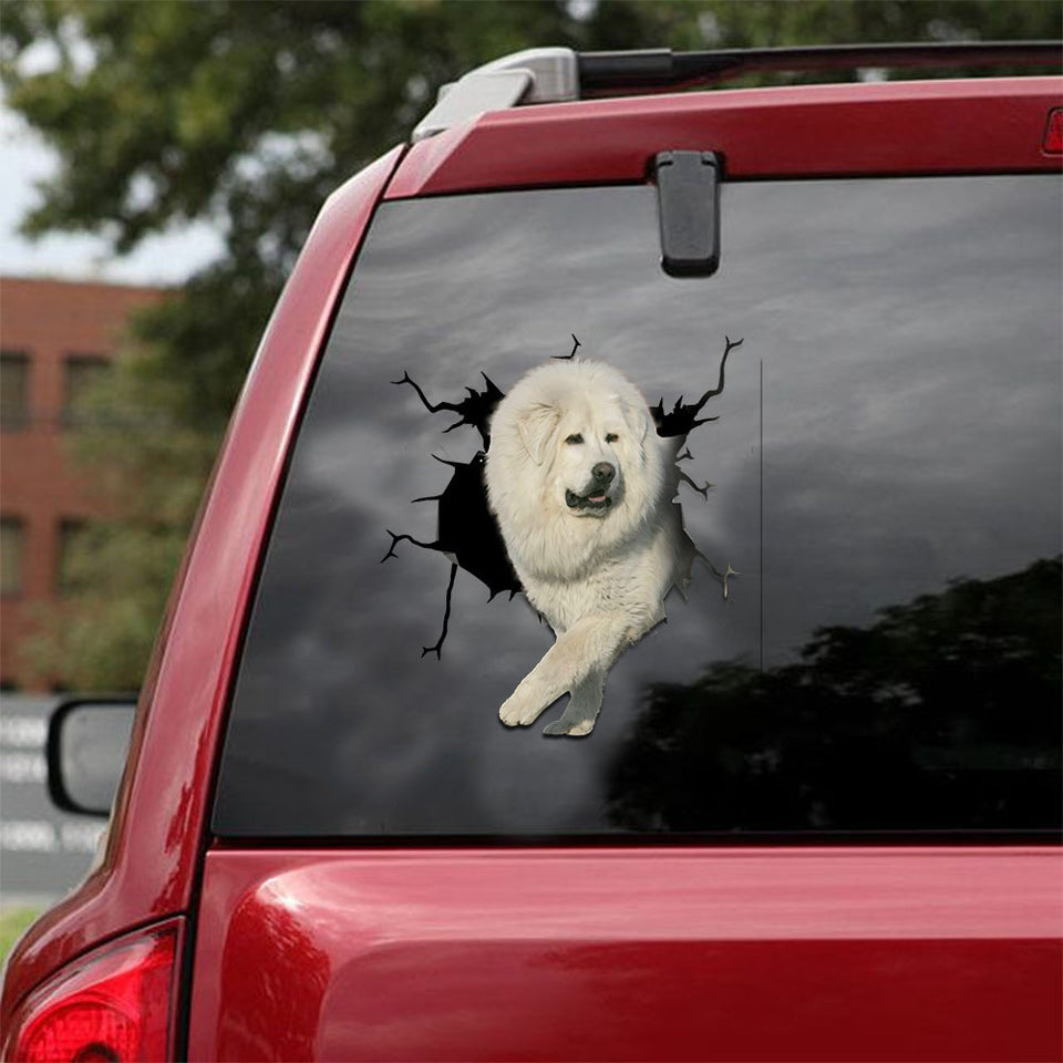 [ld1145-snf-lad]-tibetan-mastiff-crack-car-sticker-dogs-lover