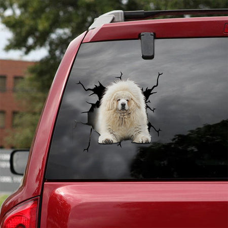 [ld1149-snf-lad]-tibetan-mastiff-crack-car-sticker-dogs-lover
