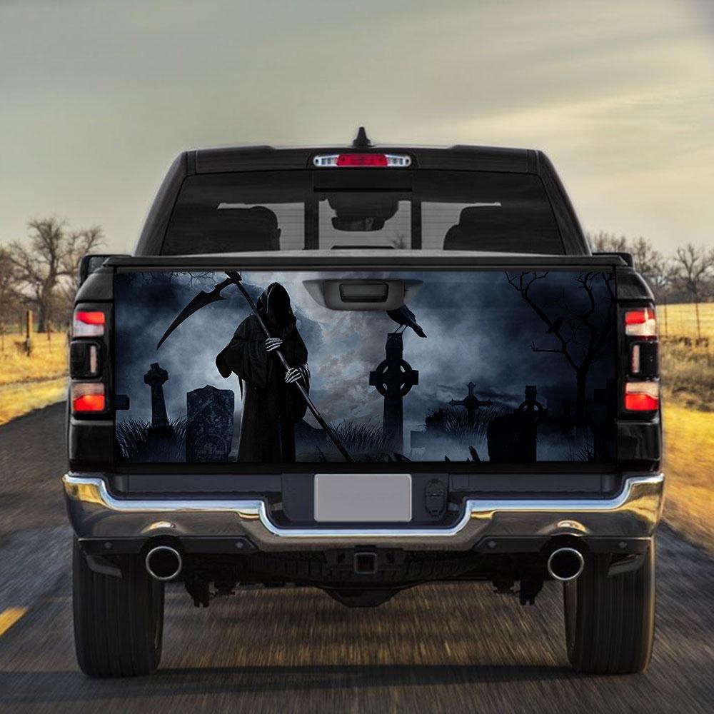 Grim Reaptruck Tailgate Decal Sticker Wrap Tailgate Wrap Decals For Trucks
