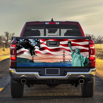 American truck Tailgate Decal Sticker Wrap The Land Of The Free Tailgate Wrap Decals For Trucks