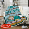 I Like To My Dogs Fleece Blanket Customized Personalized Gift Idea Gift Birthday Dogs Lover TH0678PTD