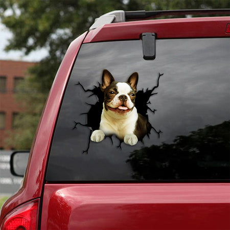 [th0747-snf-tpa]-boston-terrier-crack-car-sticker-dogs-lover
