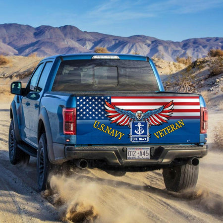 Truck Tailgate Decal Sticker Wrap Veteran Us Navy Tailgate Wrap Decals For Trucks