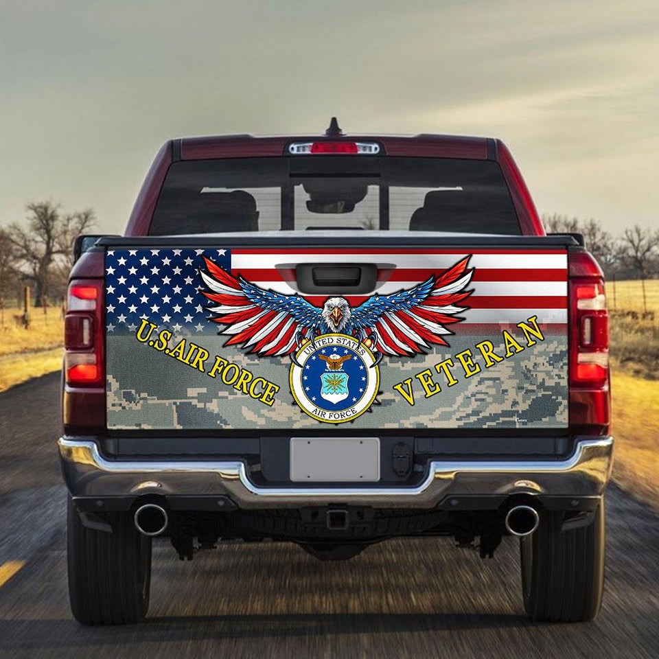 U.s.air Force Veterans truck Tailgate Decal Sticker Wrap 3 Tailgate Wrap Decals For Trucks