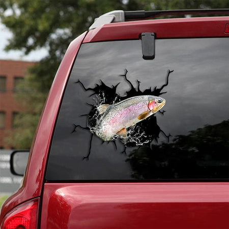 [th0325-snf-ptd]-trout-fish-crack-car-sticker-fishs-lover