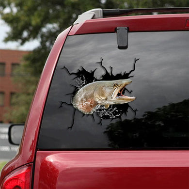 Trout Fish Crack Sticker For Back Window Wiper Your Cute Jeans Stickers Memorial Gifts