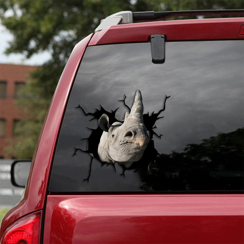 [th0192-snf-tpa]-rhino-crack-car-sticker-lover