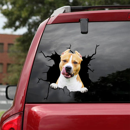 [sk0652-snf-tnt]-american-staffordshire-terrier-crack-sticker-dogs-lover