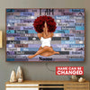 [ld0836-snf-lad]-yoga-queen-customized-poster