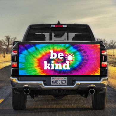 Be Kind Hippie truck Tailgate Decal Sticker Wrap Ailgate Wrap Decals For Trucks