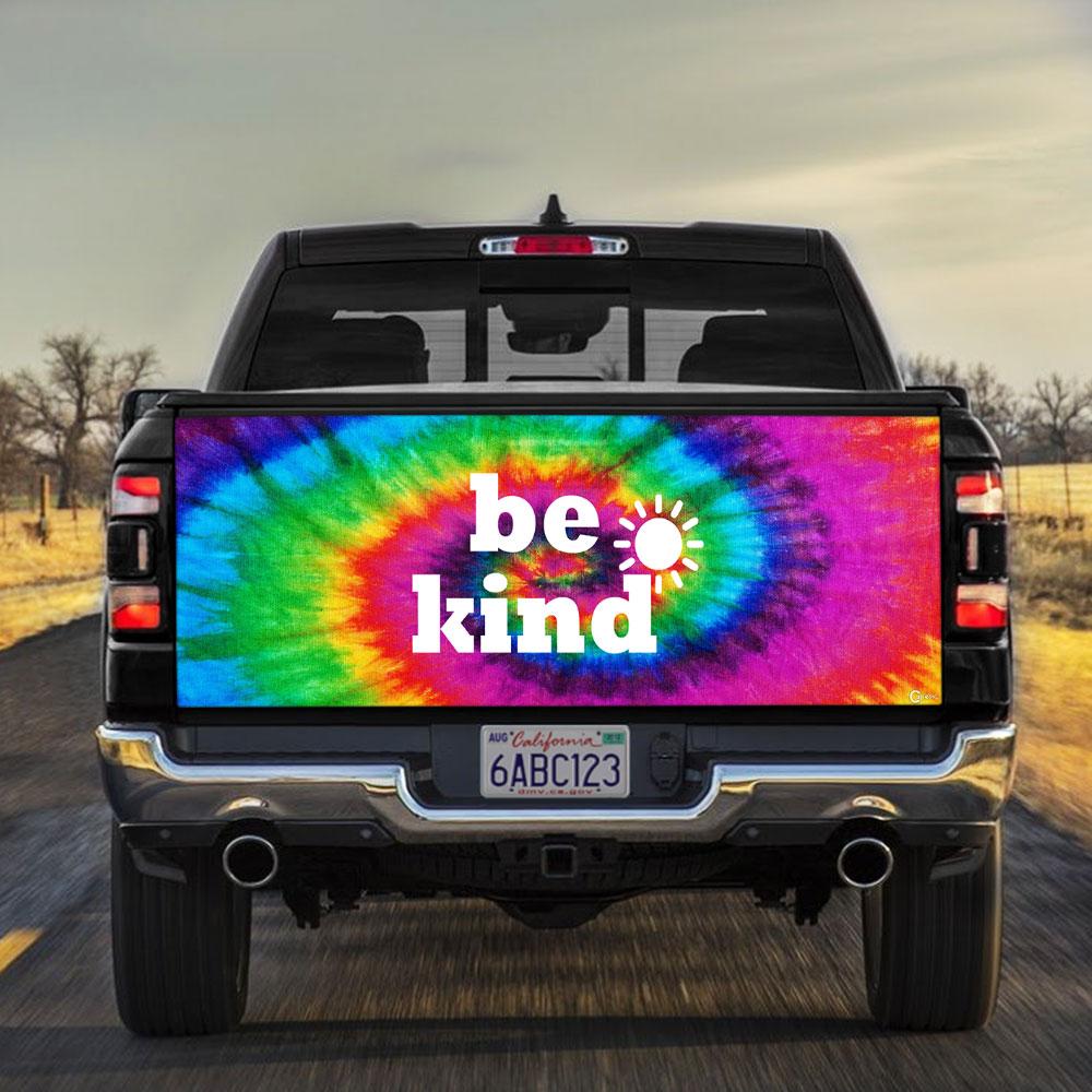 Be Kind Hippie truck Tailgate Decal Sticker Wrap Ailgate Wrap Decals For Trucks