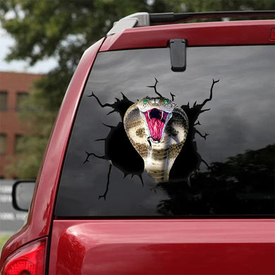 [sk0692-snf-tnt]-snake-crack-car-sticker-animals-lover