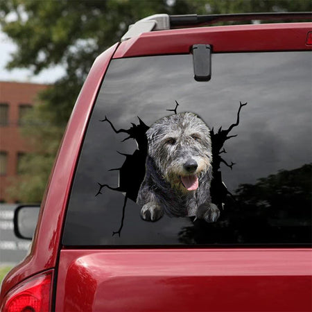 [da0132-snf-tnt]-irish-wolfhound-dogs-crack-car-sticker