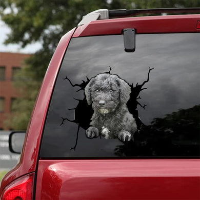 [da0141-snf-tnt]-schnoodle-crack-car-sticker-dogs-lover