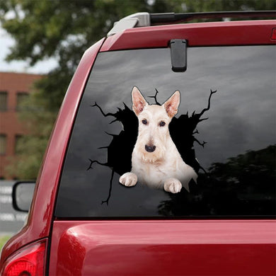 [da0136-snf-tnt]-scottish-terrier-dogs-crack-car-sticker