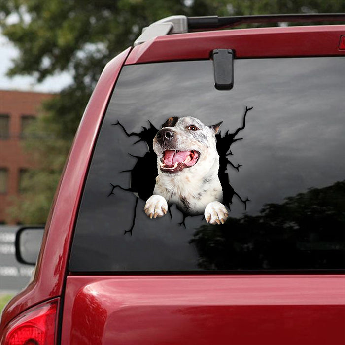 [th0359-snf-tpa]-australian-cattle-dog-crack-car-sticker-dogs-lover