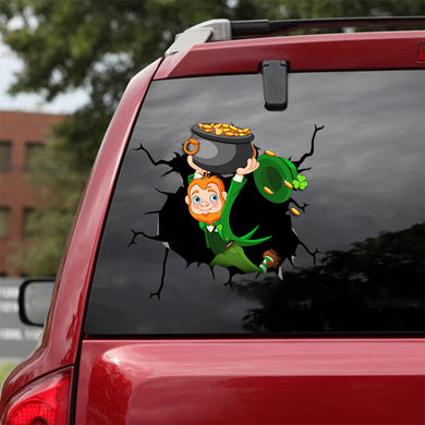 [bv0167-snf-ptd]-saint-patrick's-day-crack-car-sticker