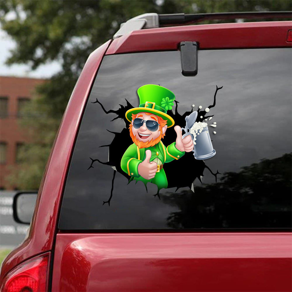[bv0168-snf-ptd]-saint-patrick's-day-crack-car-sticker