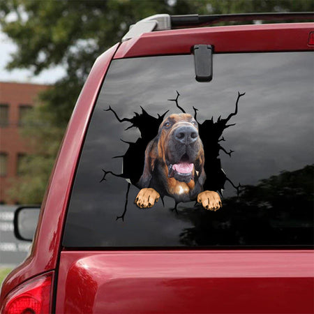 [bv0185-snf-tpa]-bloodhound-crack-car-sticker-dogs-lover