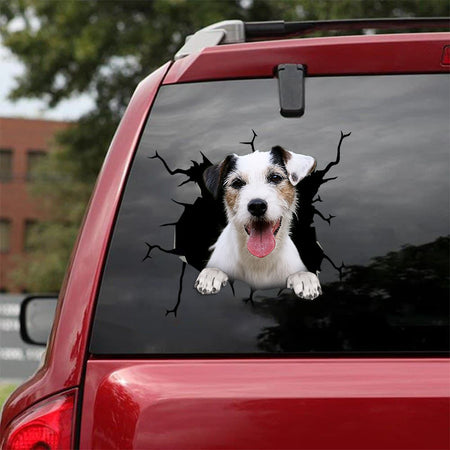 [bv0182-snf-tpa]-parson-russell-terrier-crack-car-sticker-dogs-lover