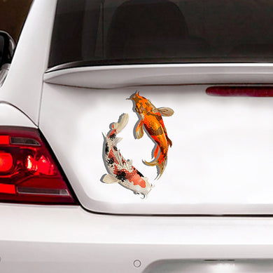 [sk0794-snf-tnt]-koi-pond-sticker-animals-lover